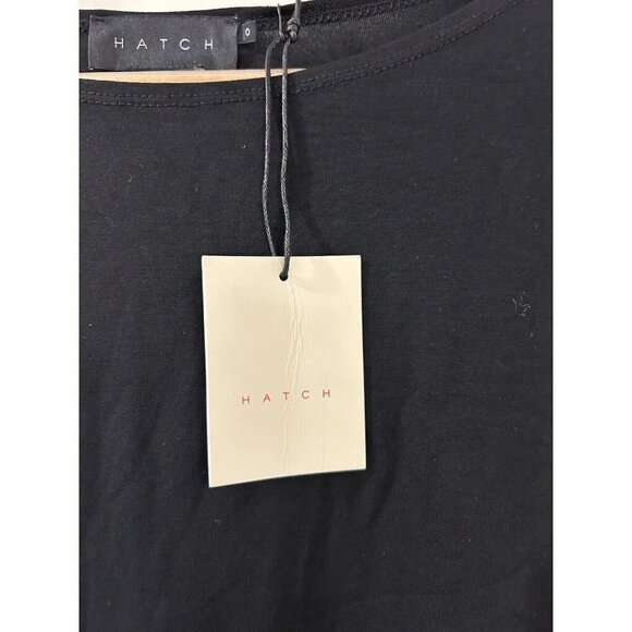 Hatch Black Long Sleeve Tee Women's Size 0 NWT - Picture 4 of 8